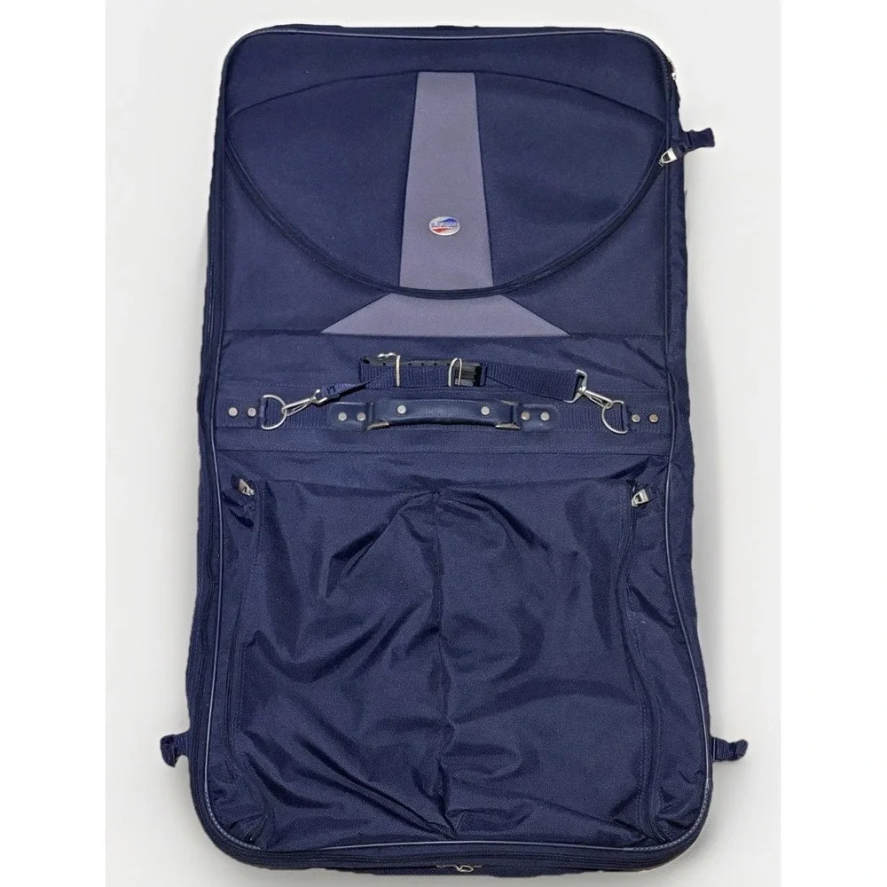 American Tourister Superset Garment Bag VTG - Navy Blue, Bi-Fold Extra Large‎